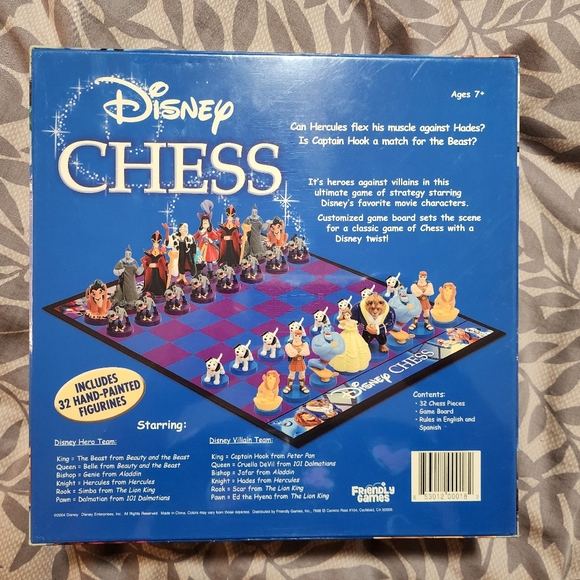 Disney Chess Collectors Edition NWOT - Picture 5 of 9